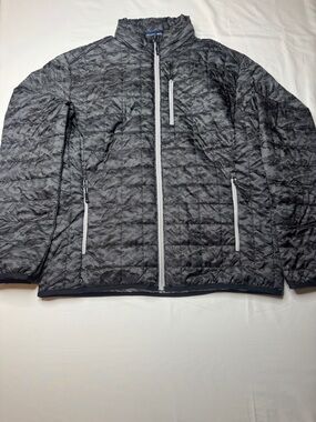 NWT Cutter & Buck WeatherTec PrimaLoft Puffer Jacket Camo Black Men's L